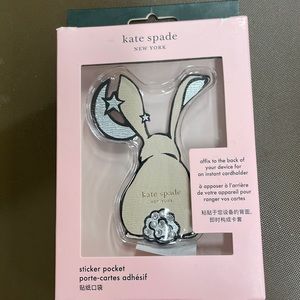 Kate spade sticker pocket for cellphone.  Bunny shaped.